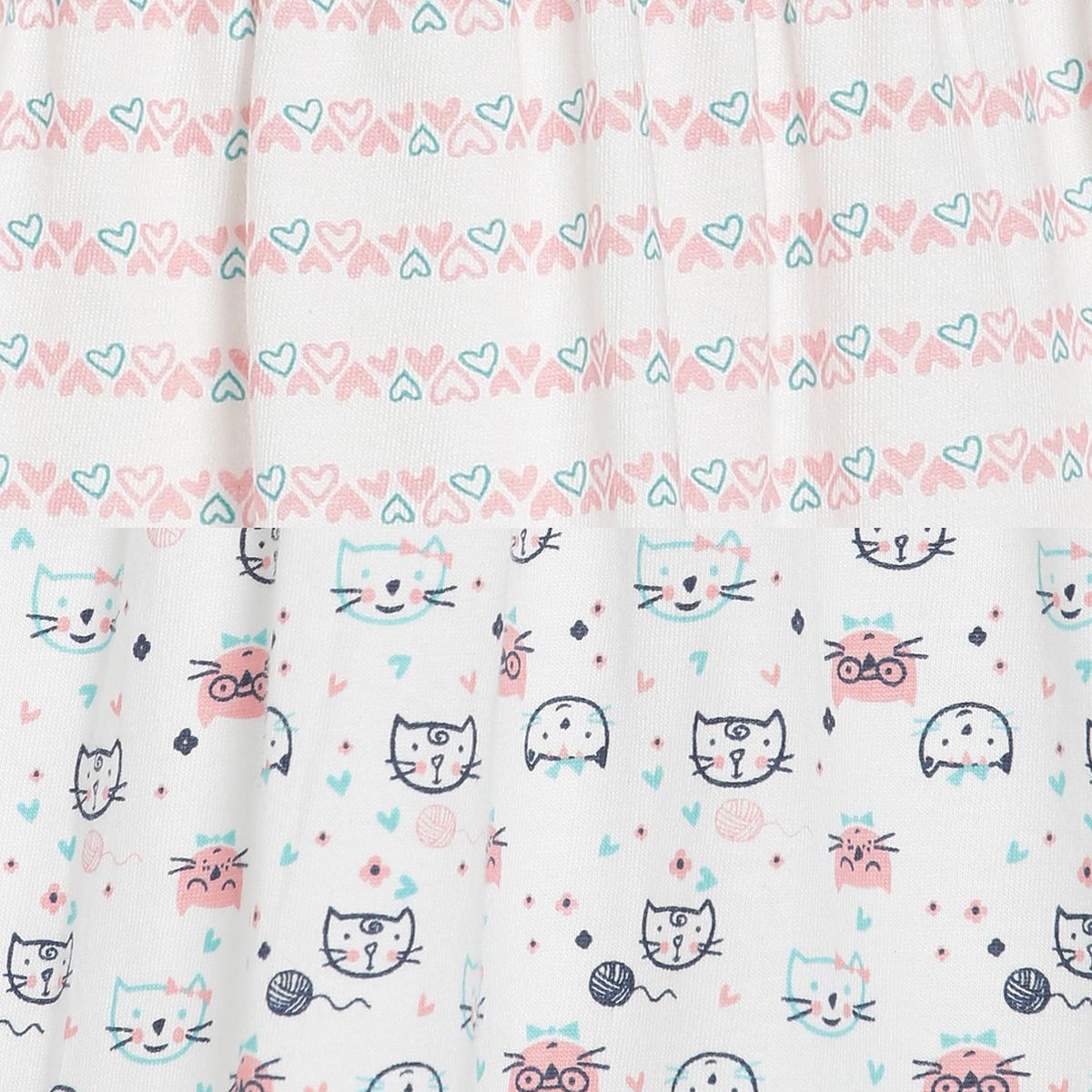 Pack of 2 dress - white & blue for 0-3 Months