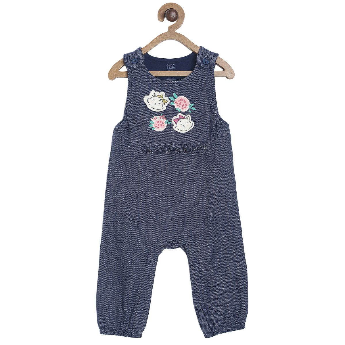 Pack of 2 dungaree set - navy for 3-6 Months
