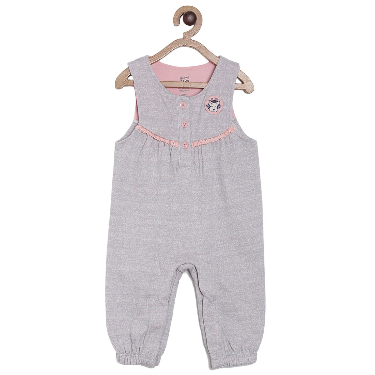 Pack of 2 dungaree set - pink for 3-6 Months