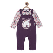 Pack of 2 dungaree set - purple for 3-6 Months
