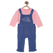 Pack of 2 dungaree set - navy for 3-6 Months