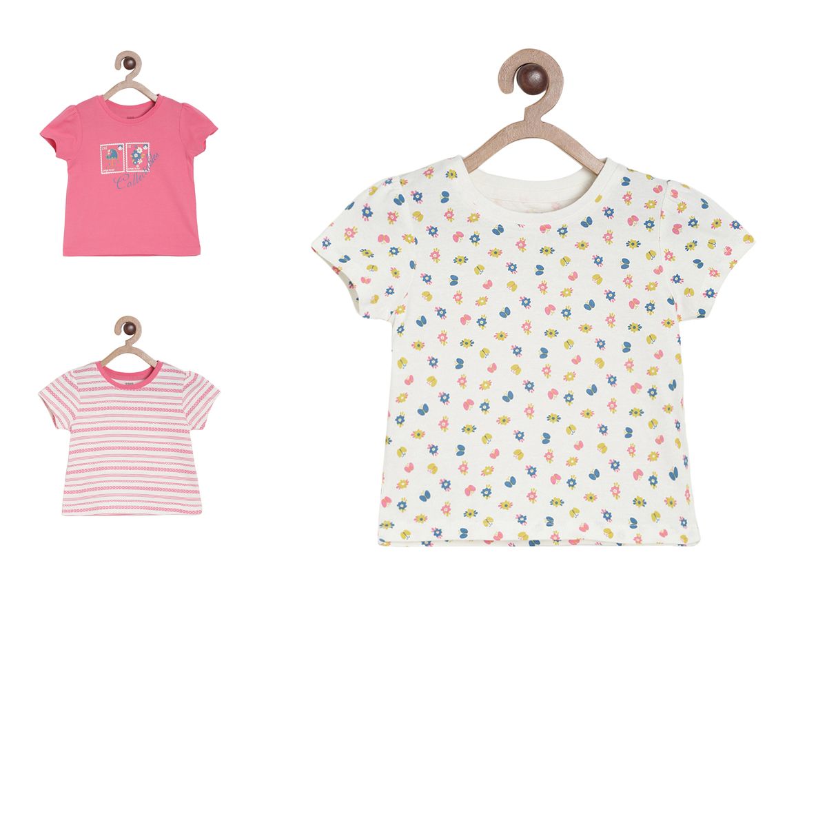 Pack of 3 knit top - white & blue for 0-3 Months