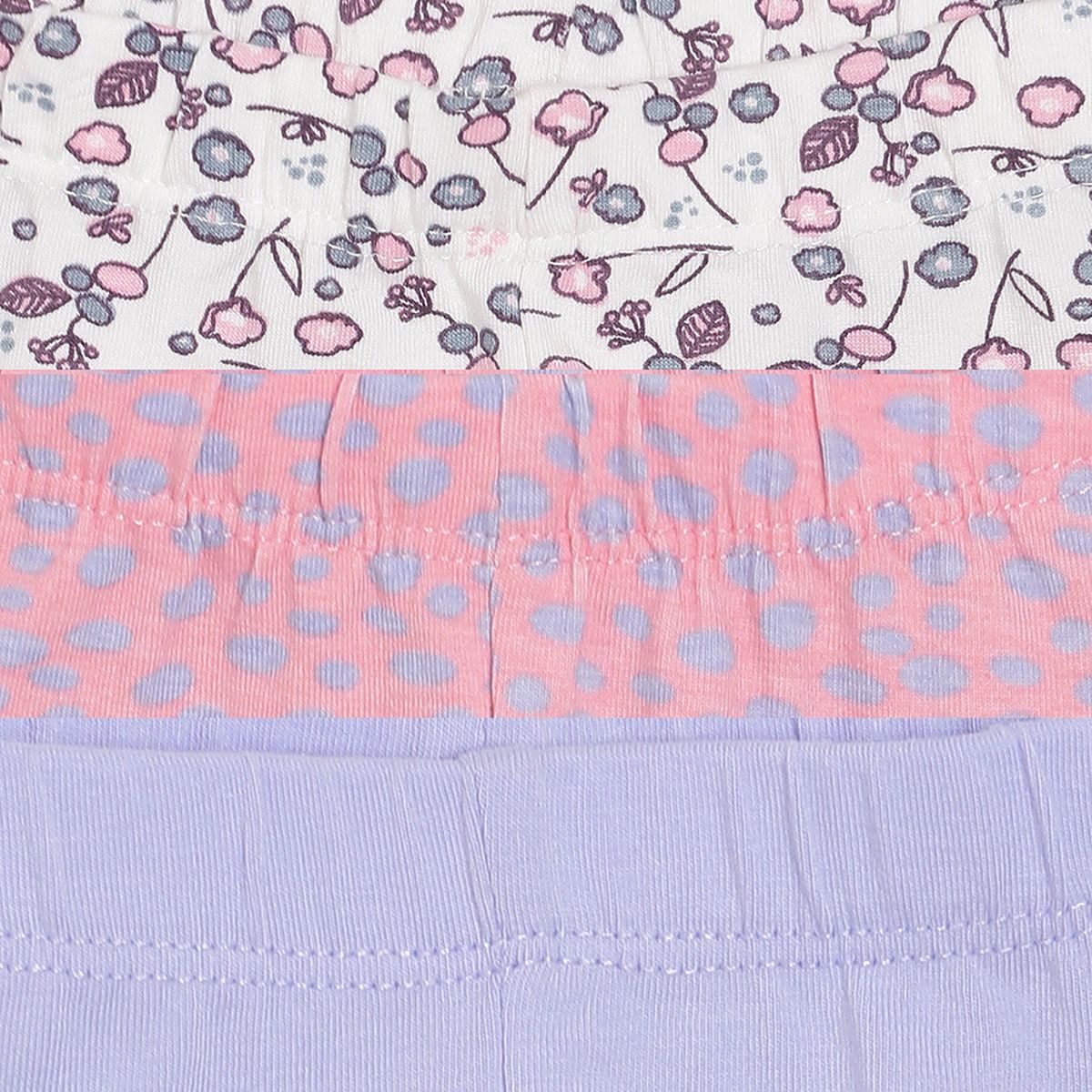Pack of 3 legging - white & blue for 0-3 Months