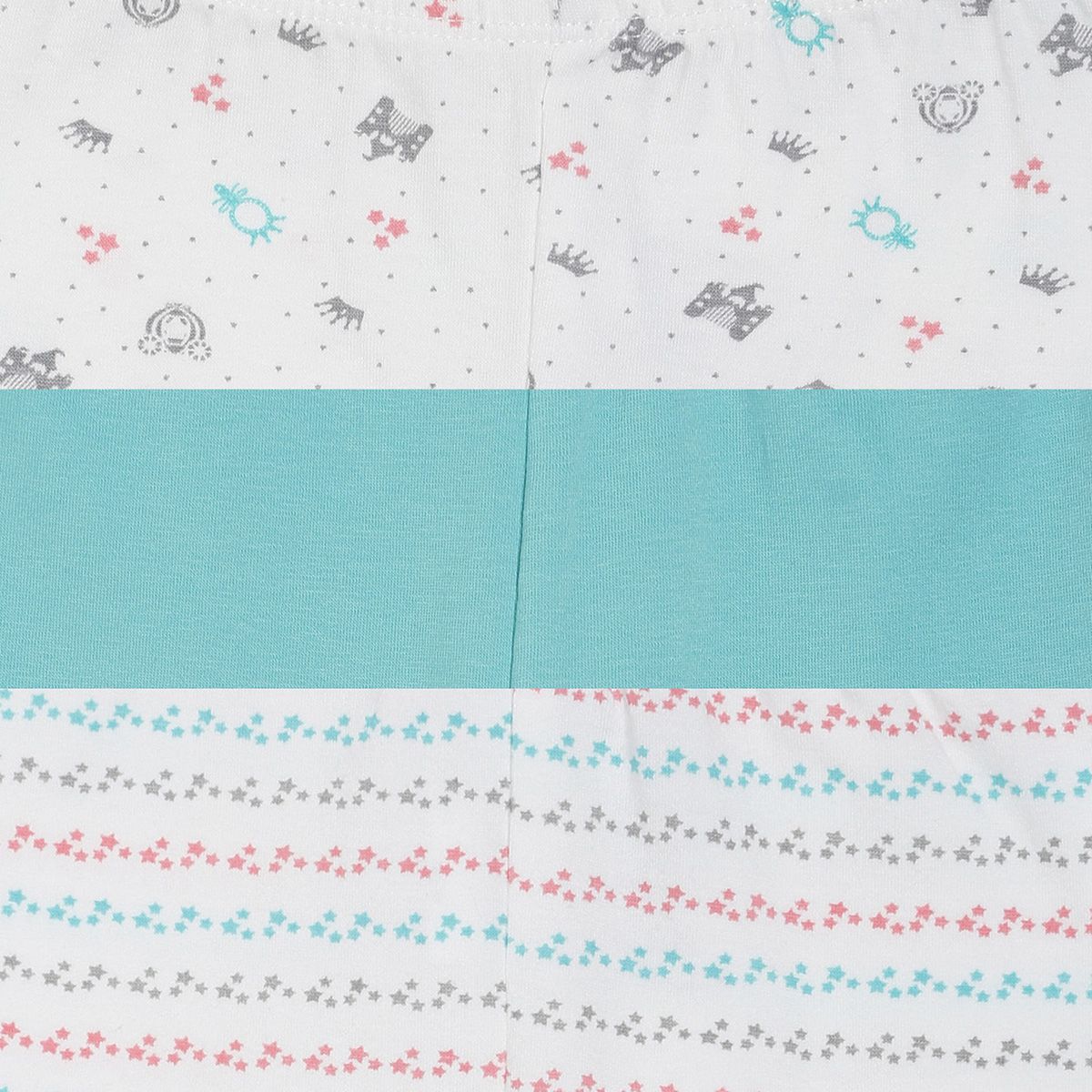 Pack of 3 legging - white & blue for 0-3 Months