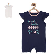 Pack of 2 romper - navy blue for New Born