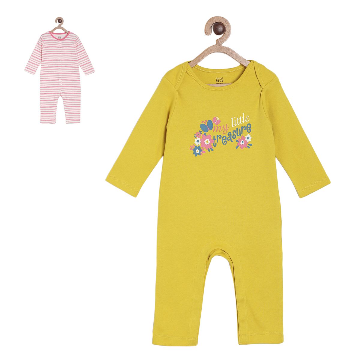 Pack of 2 romper - light brown  & light brown for New Born