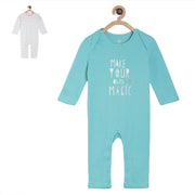 Pack of 2 romper - turquoise blue for New Born