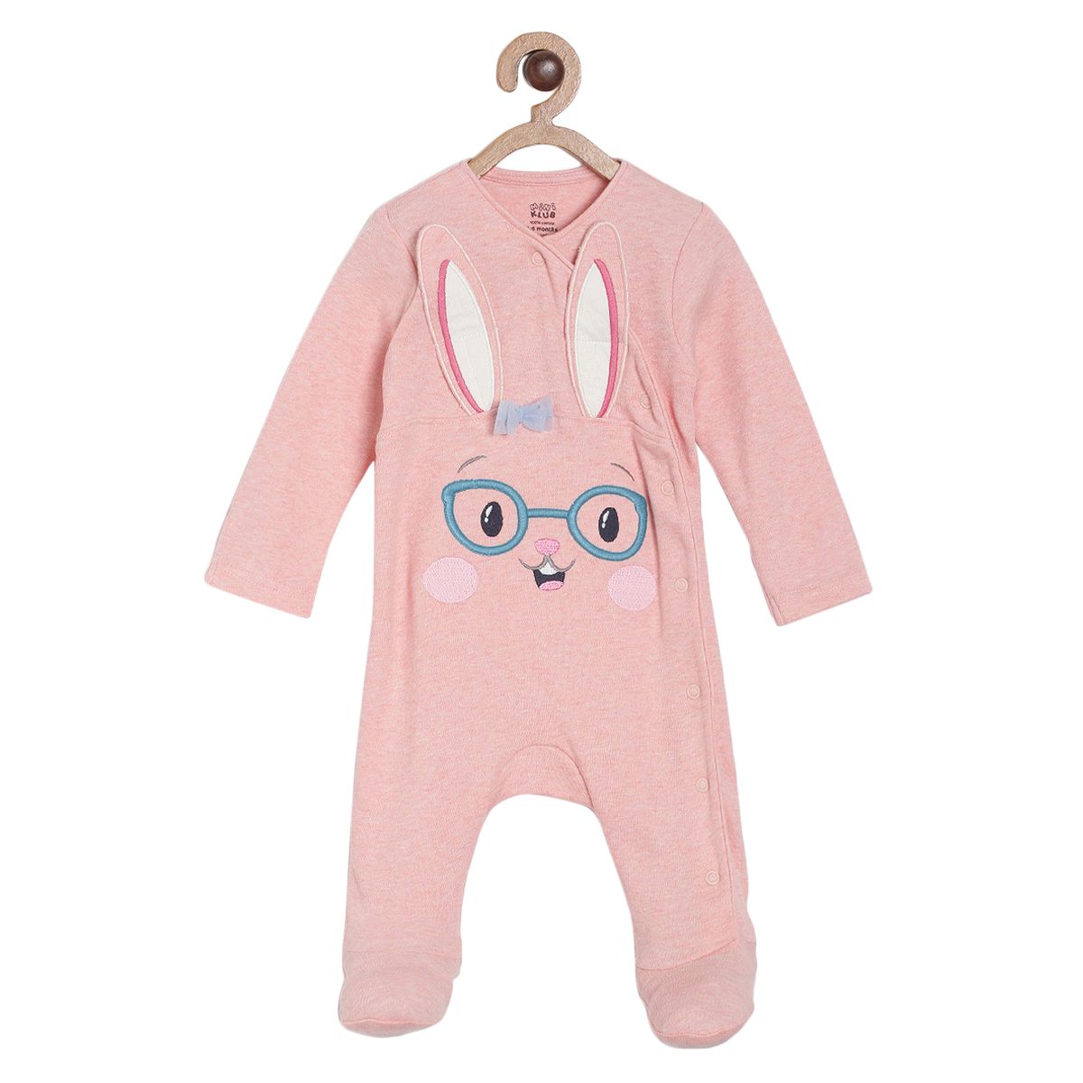 Pack of 1 sleep suit - pink for New Born