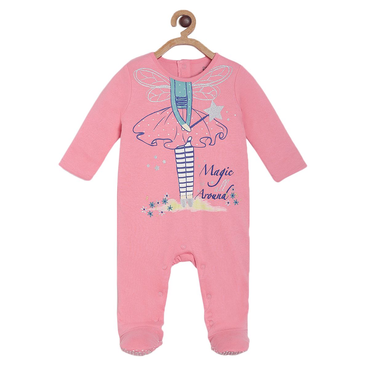 Girls Pink Sleep Suit