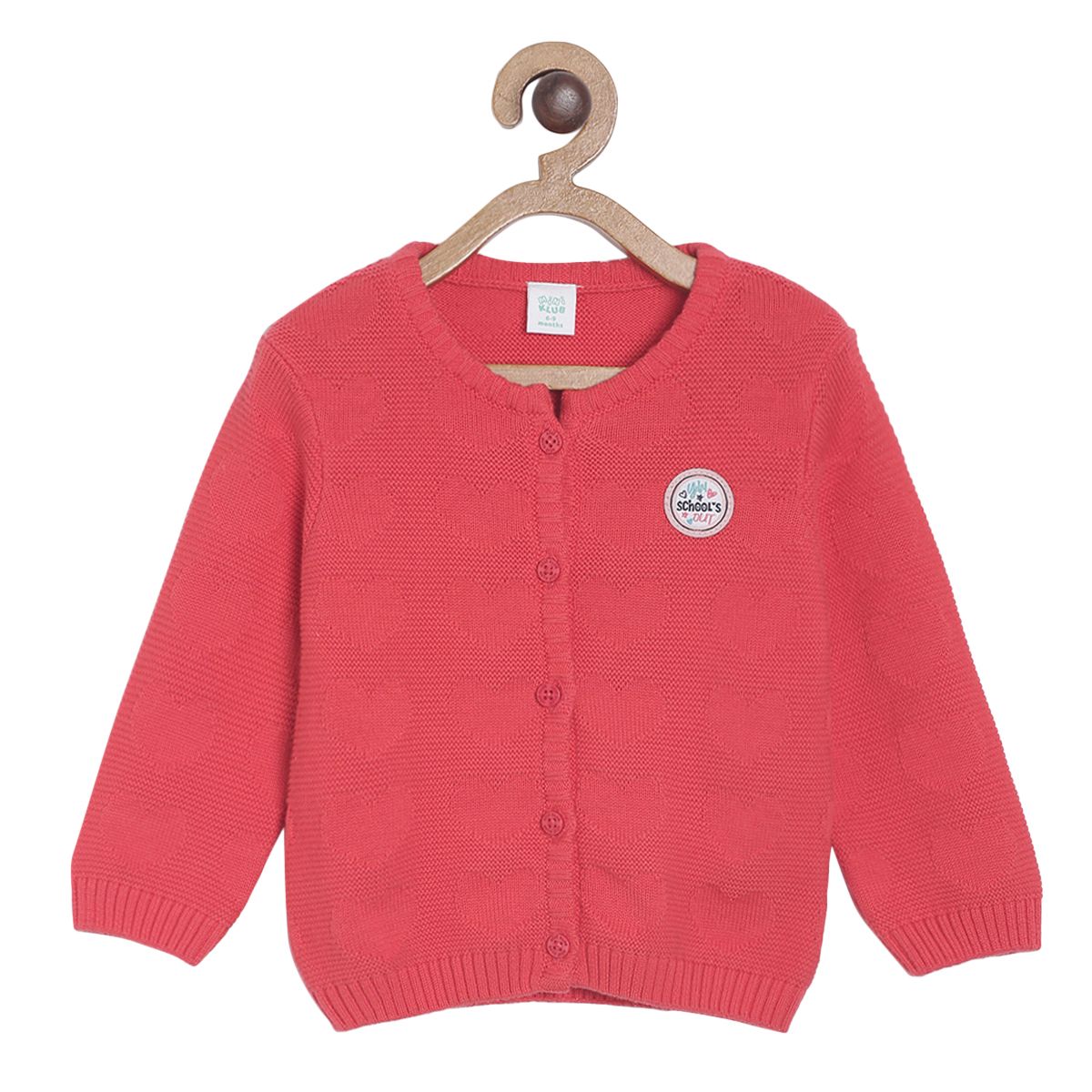 Pack of 1 sweater - dark pink for 0-3 Months