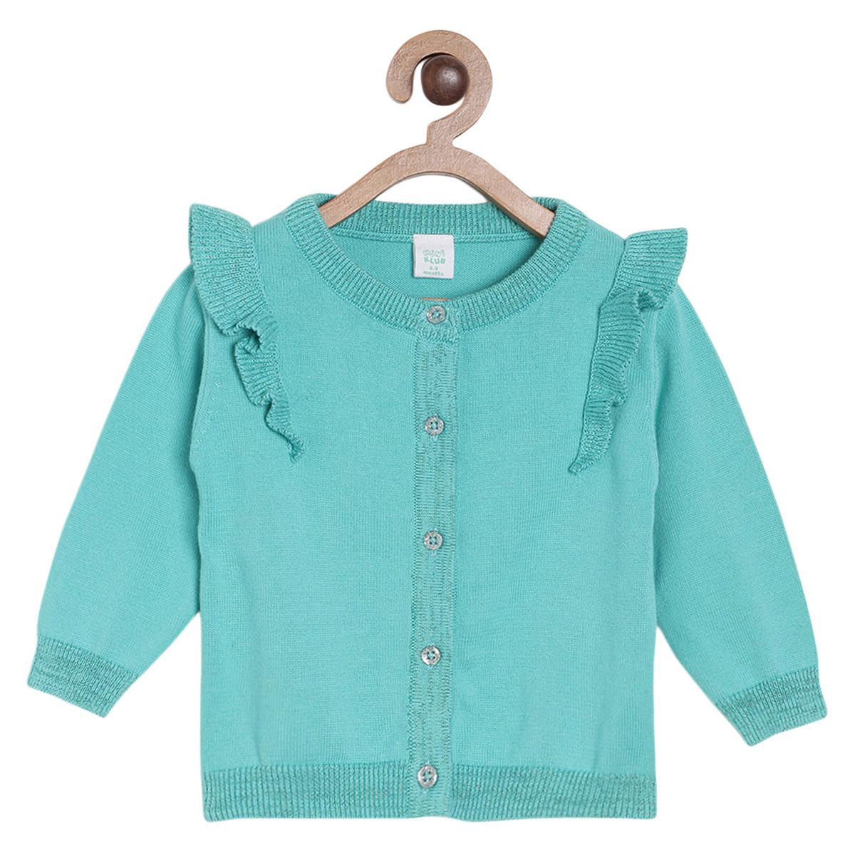 Pack of 1 sweater - turquoise blue for 0-3 Months