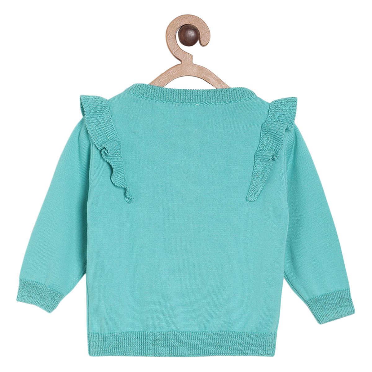 Pack of 1 sweater - turquoise blue for 0-3 Months