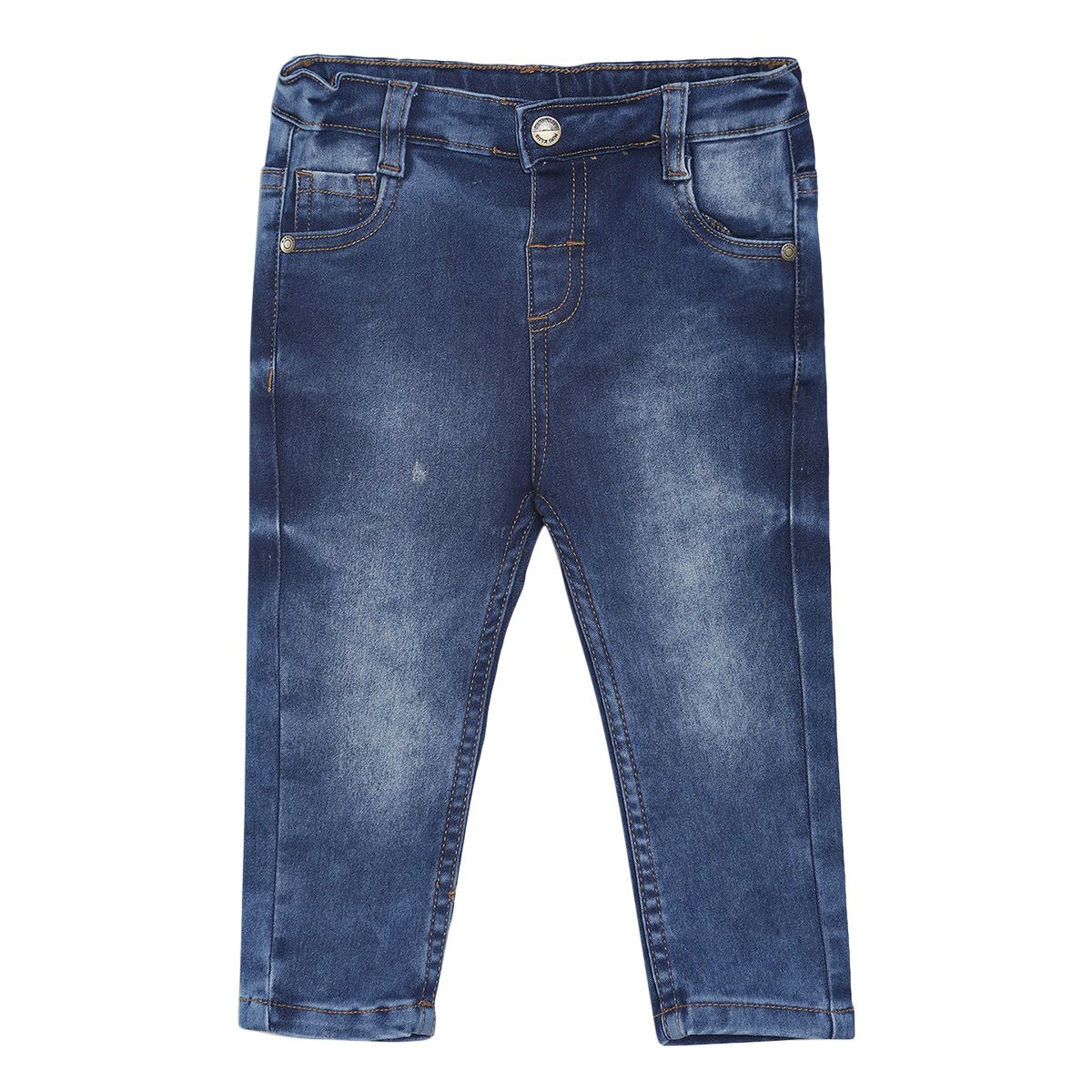 Pack of 1 denim pant - denim blue for 3-6 Months