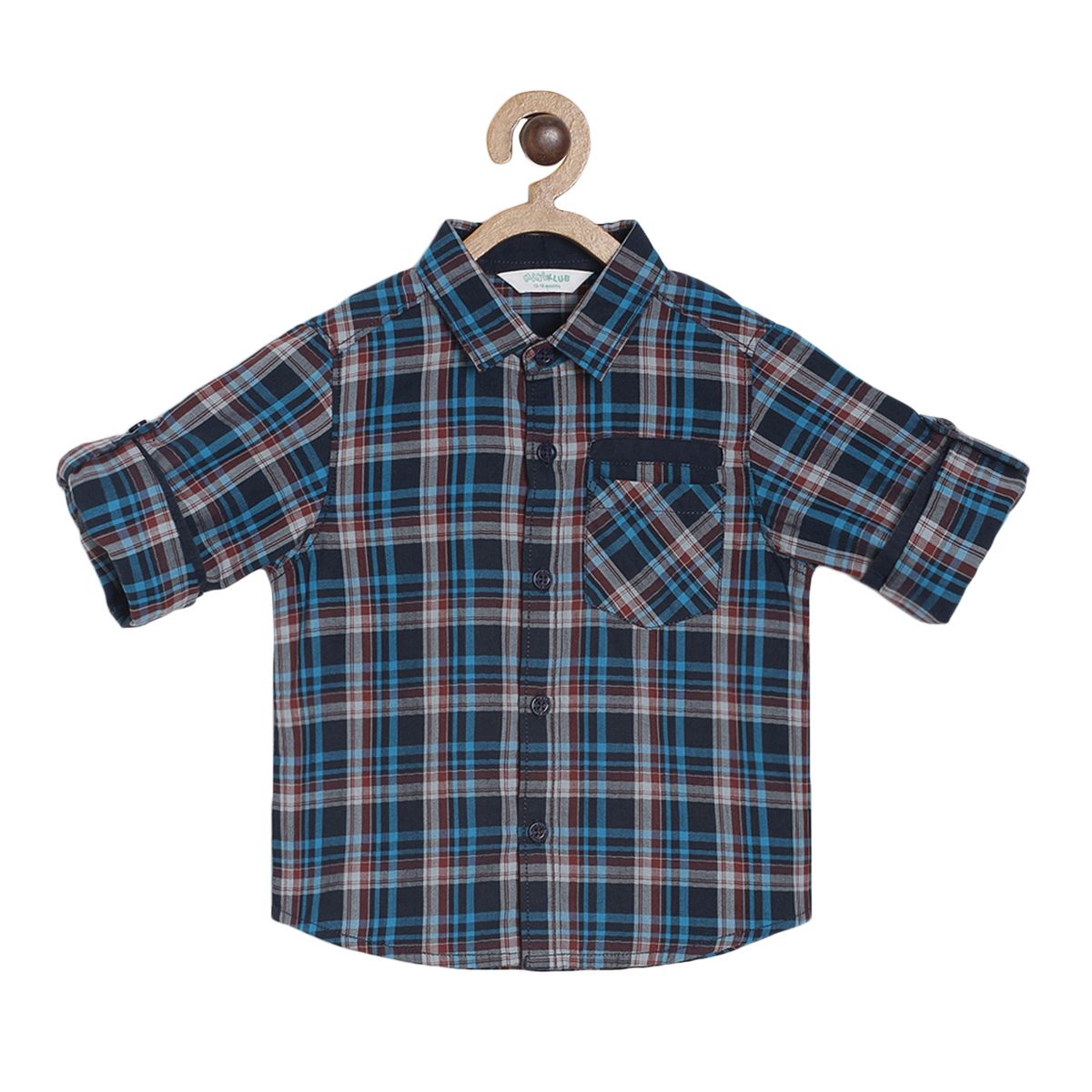 Pack of 1 shirt - midnightblue & black for 3-6 Months