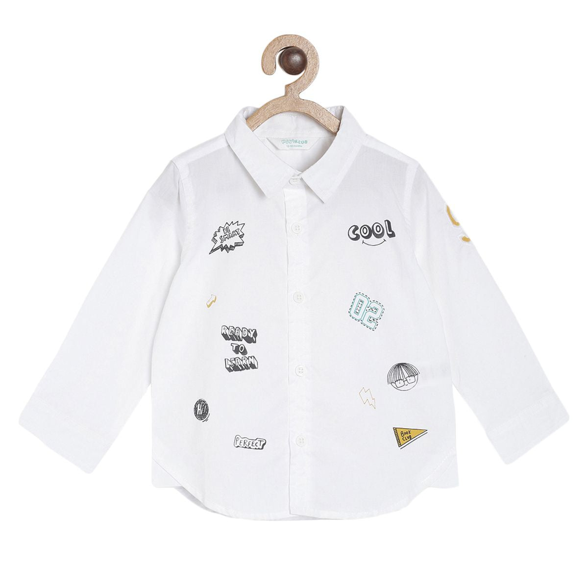 Pack of 1 shirt - white for 3-6 Months