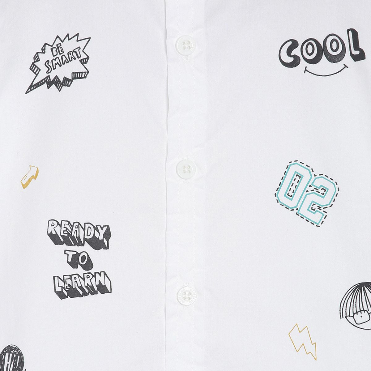 Pack of 1 shirt - white for 3-6 Months