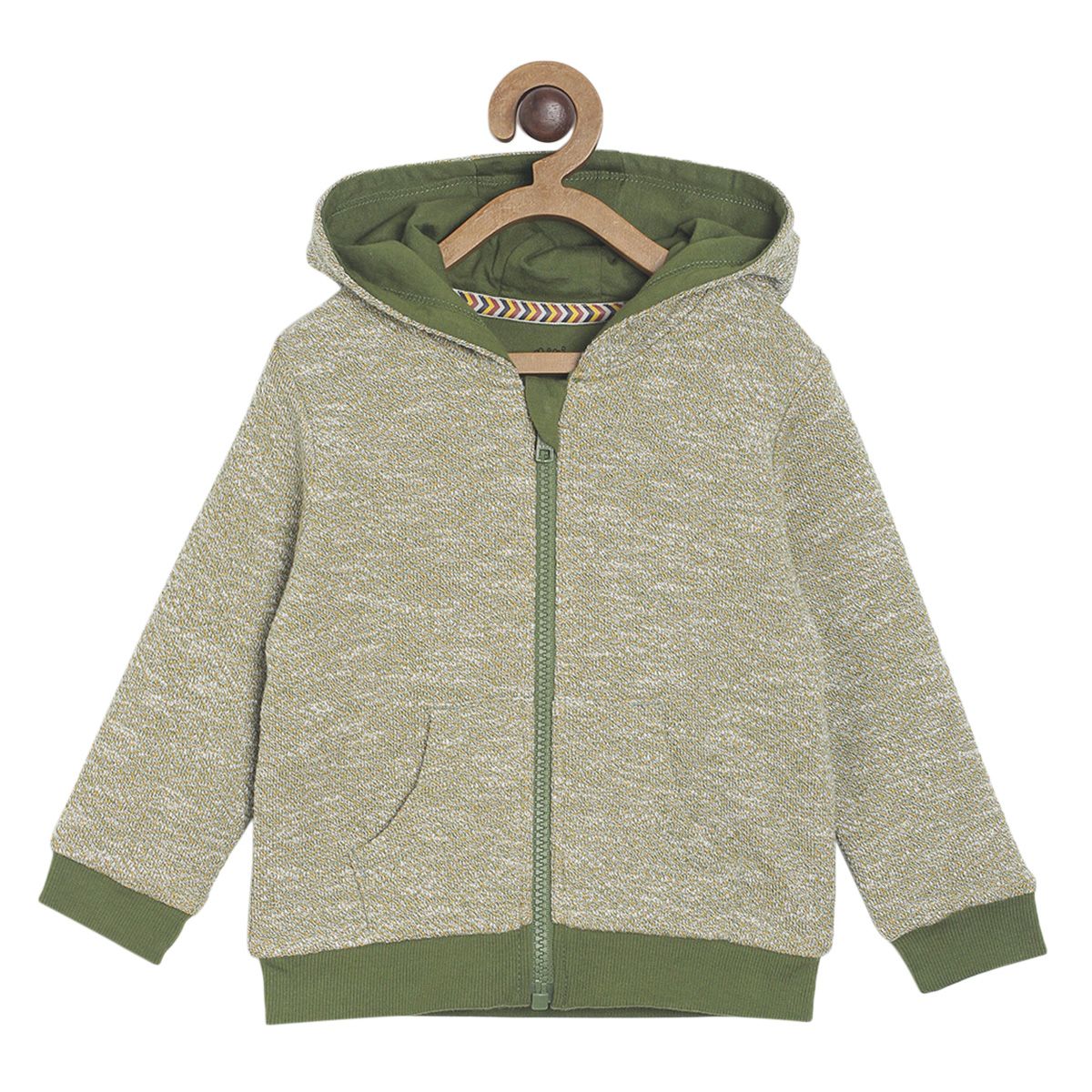 Pack of 1 sweatshirt - green for 3-6 Months