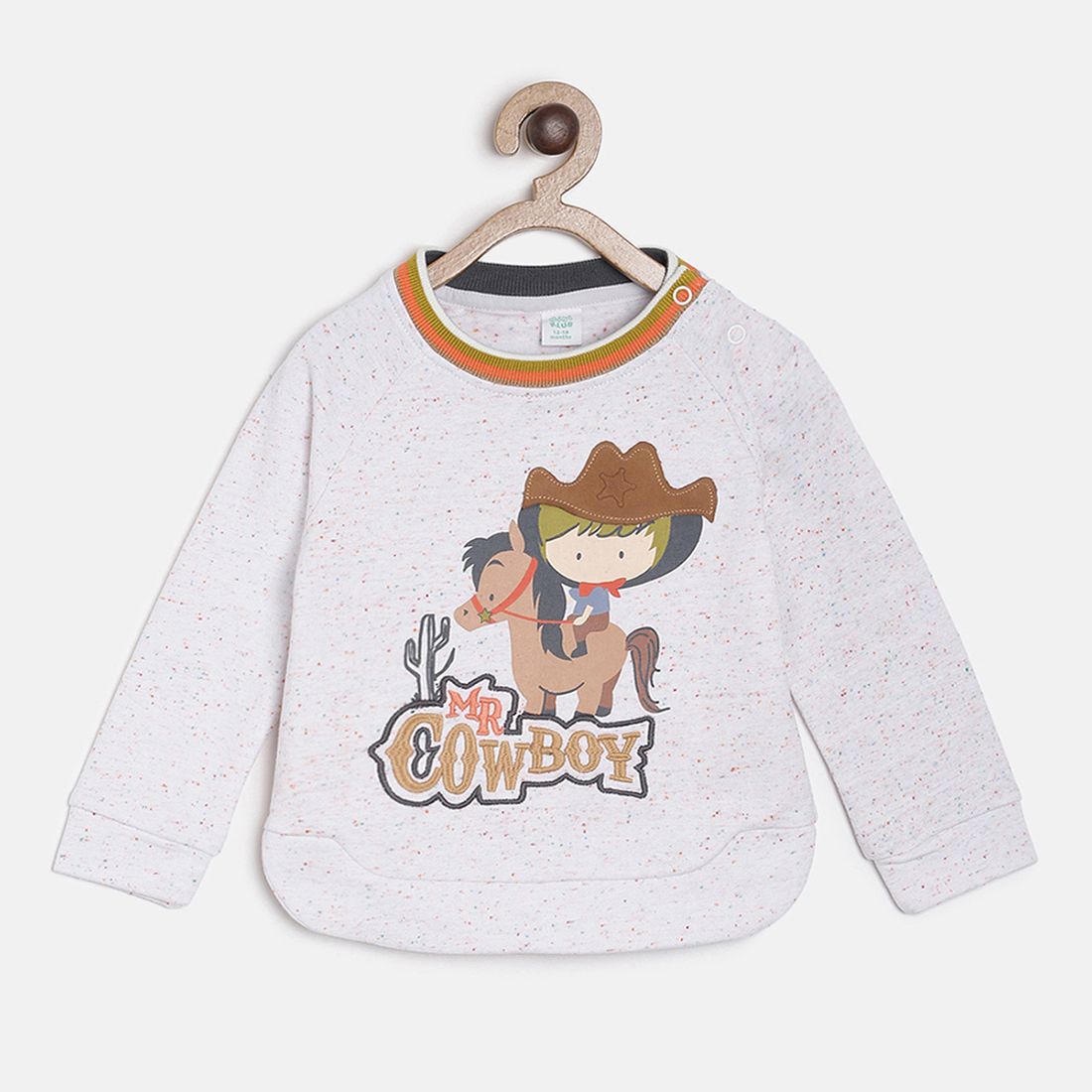 Pack of 1 sweatshirt - off white for 3-6 Months
