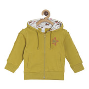 Baby Boys Star Applique Hoodie Jacket, Mustard