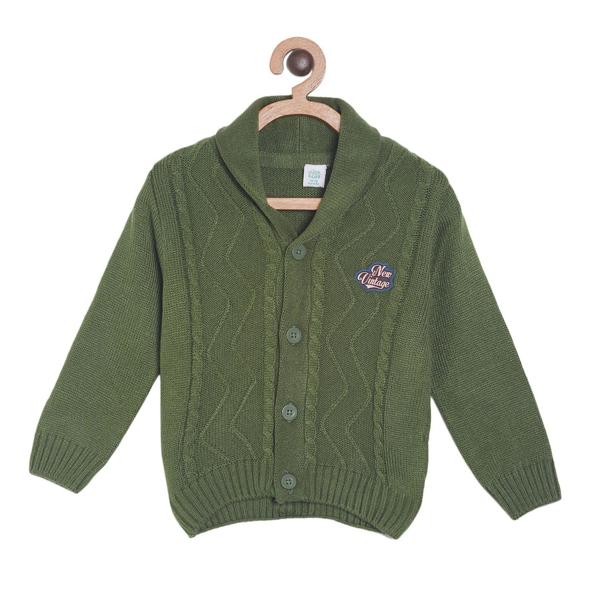 Pack of 1 sweater - green for 3-6 Months