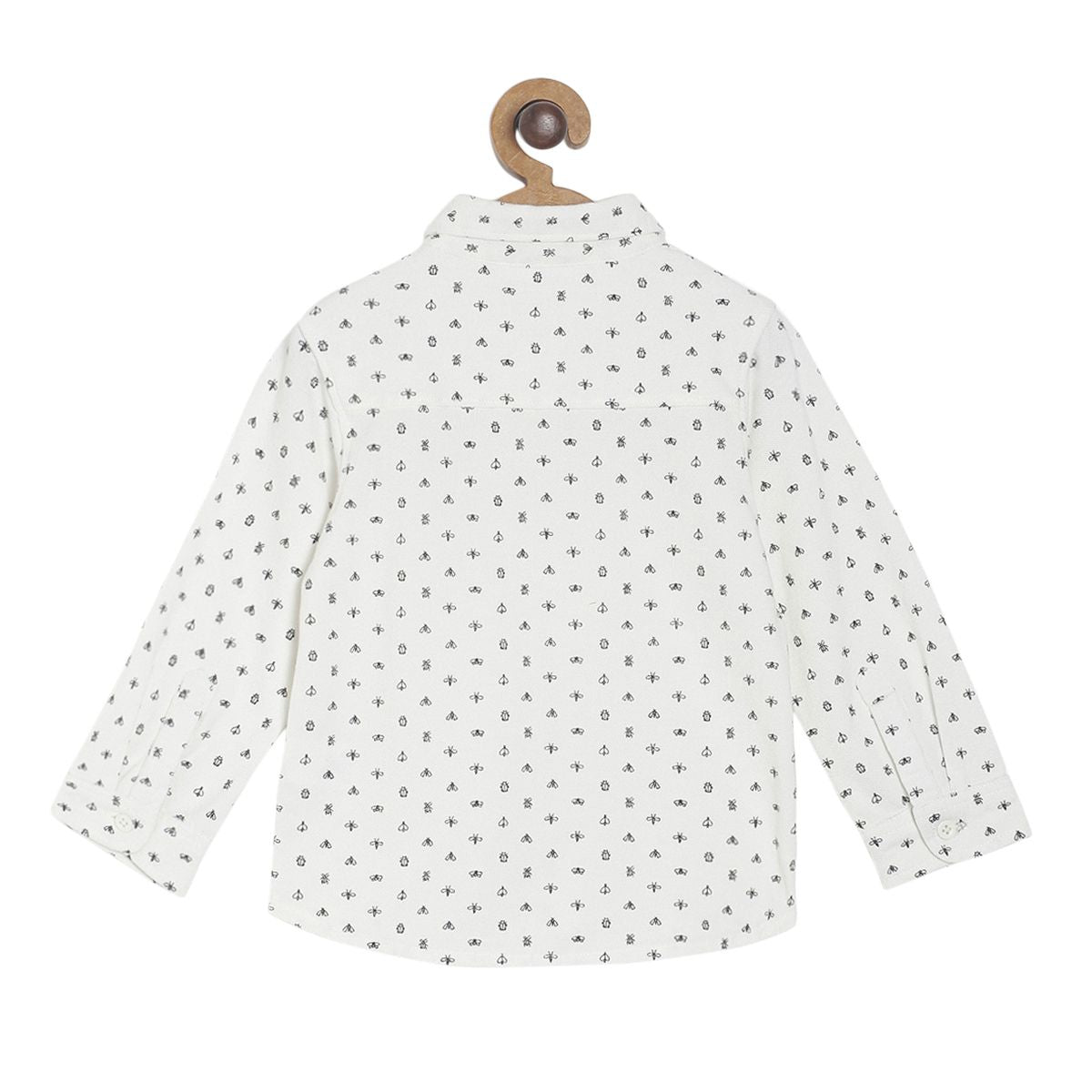 Pack of 3 shirt & knit bottom - white & navy blue for 3-6 Months