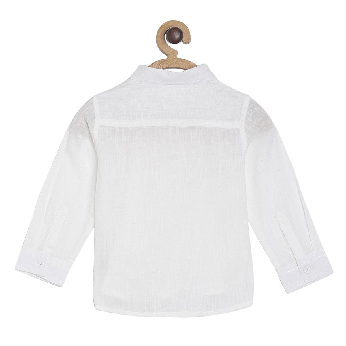 Pack of 3 shirt & knit bottom - white & maroon for 3-6 Months