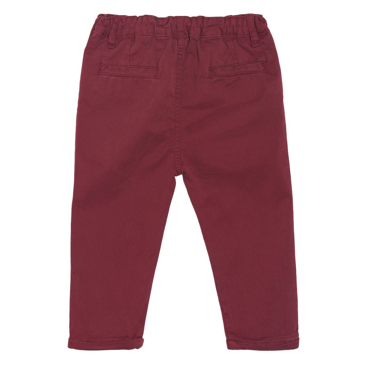Pack of 3 shirt & knit bottom - white & maroon for 3-6 Months