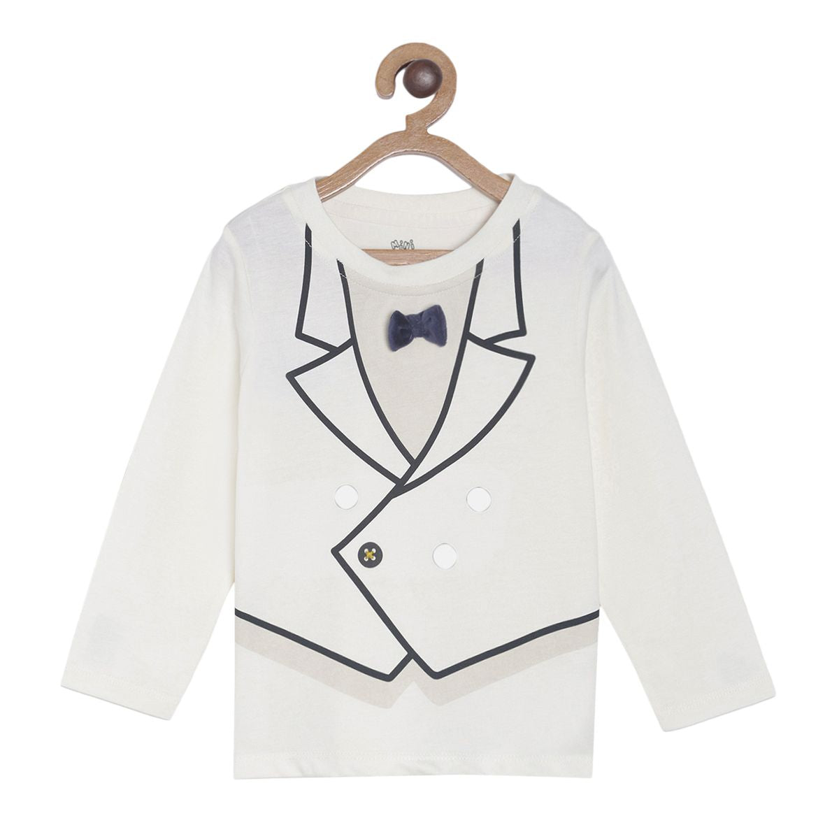 Pack of 1 t-shirt - off white for 3-6 Months