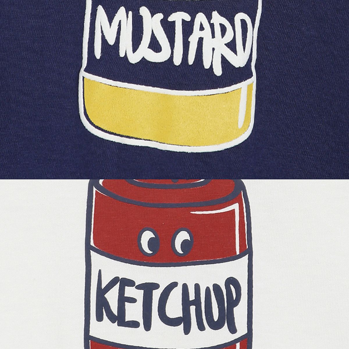 Baby Boys Printed T-Shirt Pack of 2, Navy Blue & White