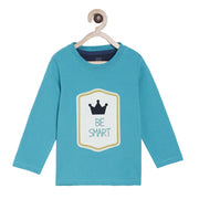 Pack of 1 t-shirt - skyblue & white for 3-6 Months