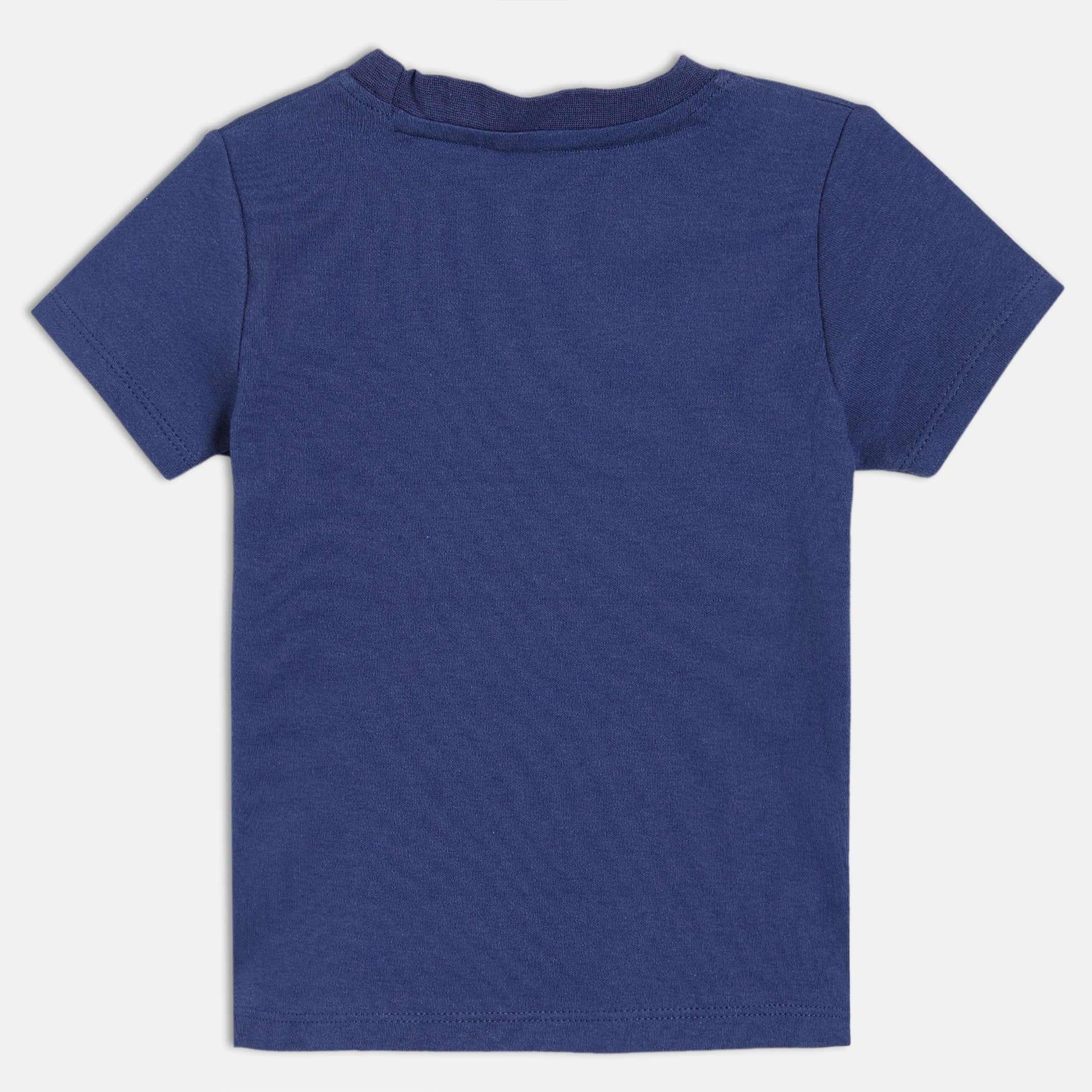 Baby Boys Navy Blue Cotton Printed T-Shirt Regular Fit Casual Kids T-Shirt