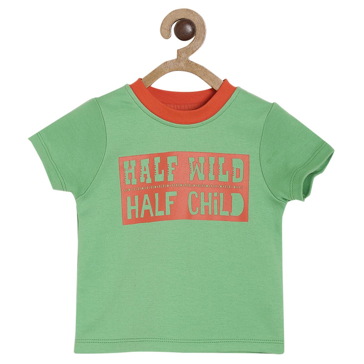 Pack of 1 knit t- shirt - green for 3-6 Months