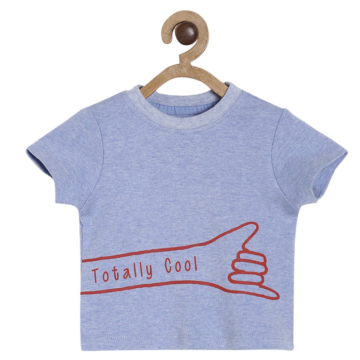 Baby Boys Text Print Top, Blue