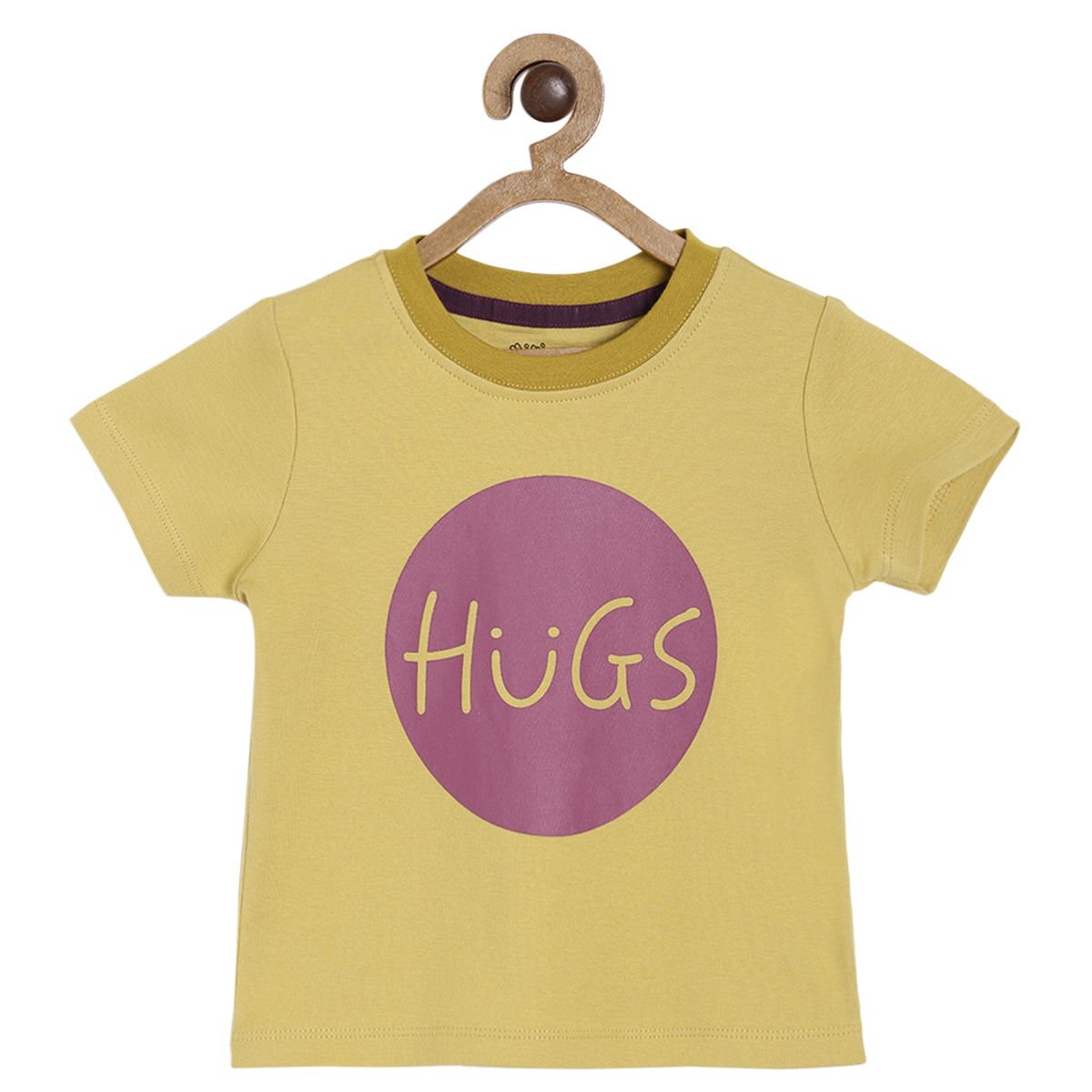 Pack of 1 knit t- shirt - yellow for 3-6 Months