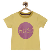 Pack of 1 knit t- shirt - yellow for 3-6 Months