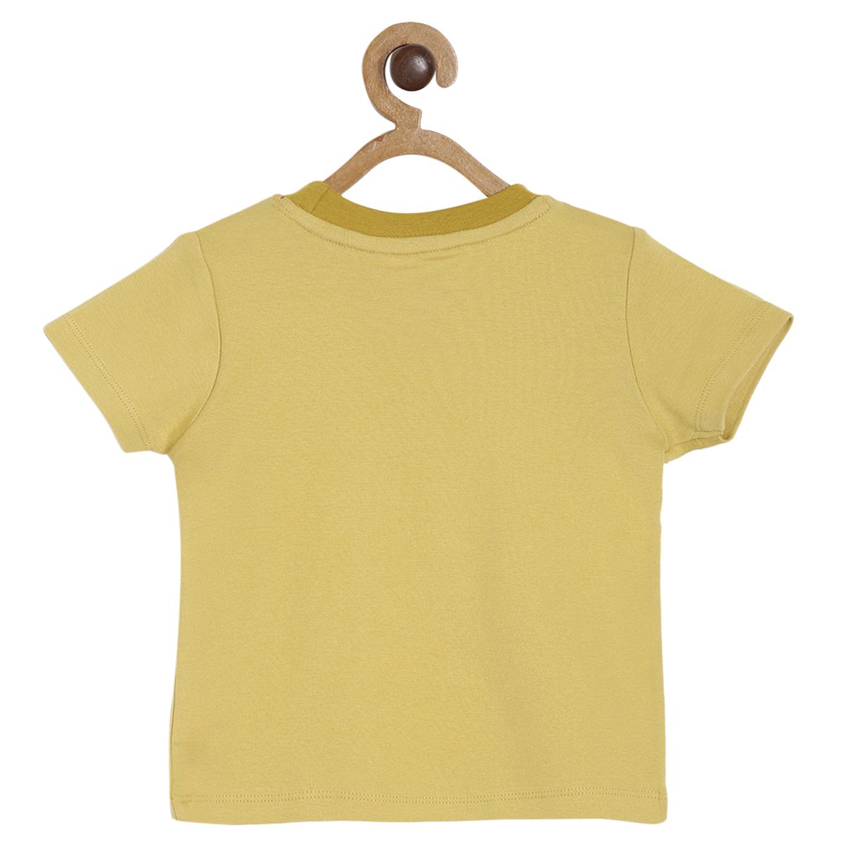 Pack of 1 knit t- shirt - yellow for 3-6 Months