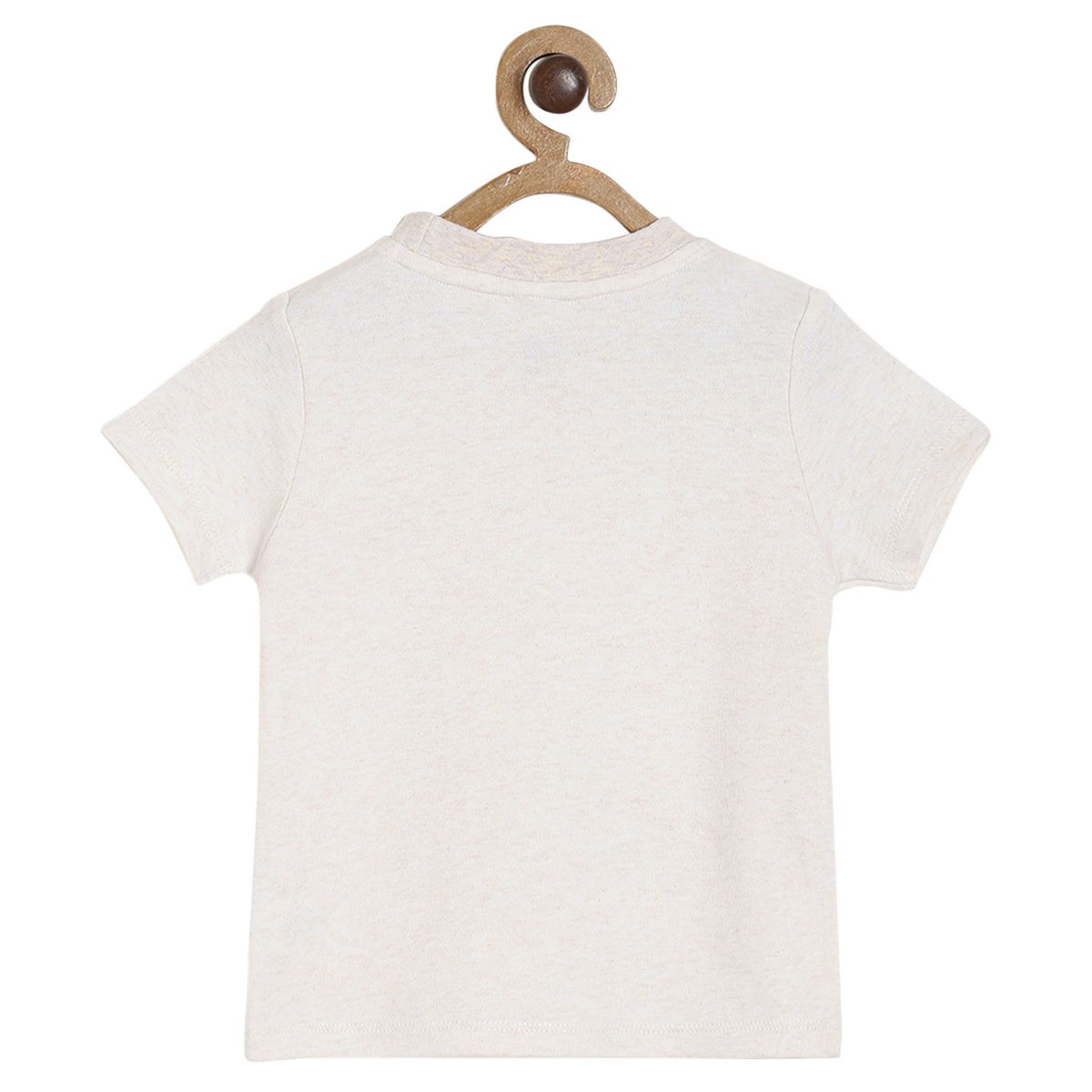 Pack of 1 knit t- shirt - off white for 3-6 Months