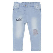 Pack of 1 denim pant - lt wash for 3-6 Months