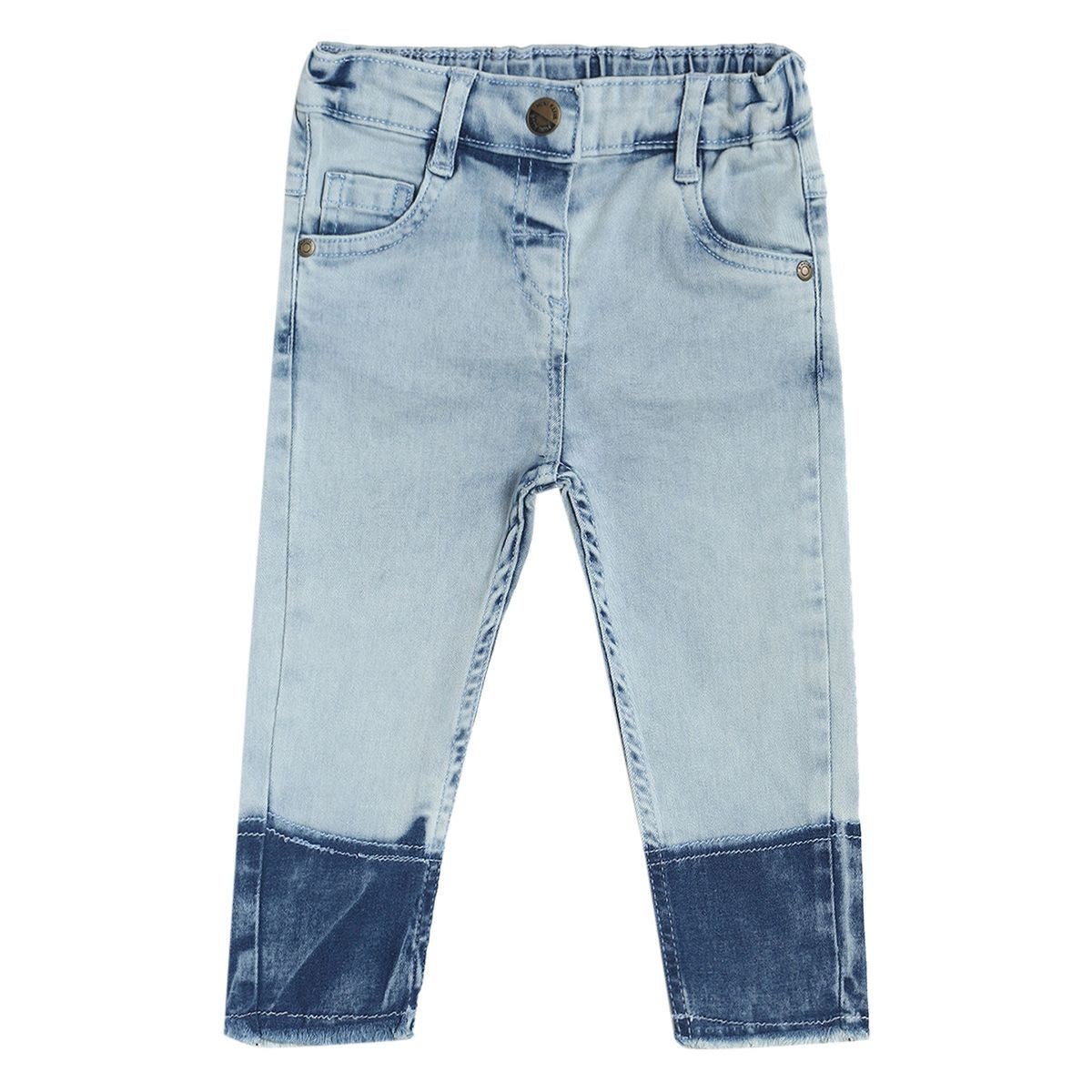 Pack of 1 denim pant - denim blue for 3-6 Months