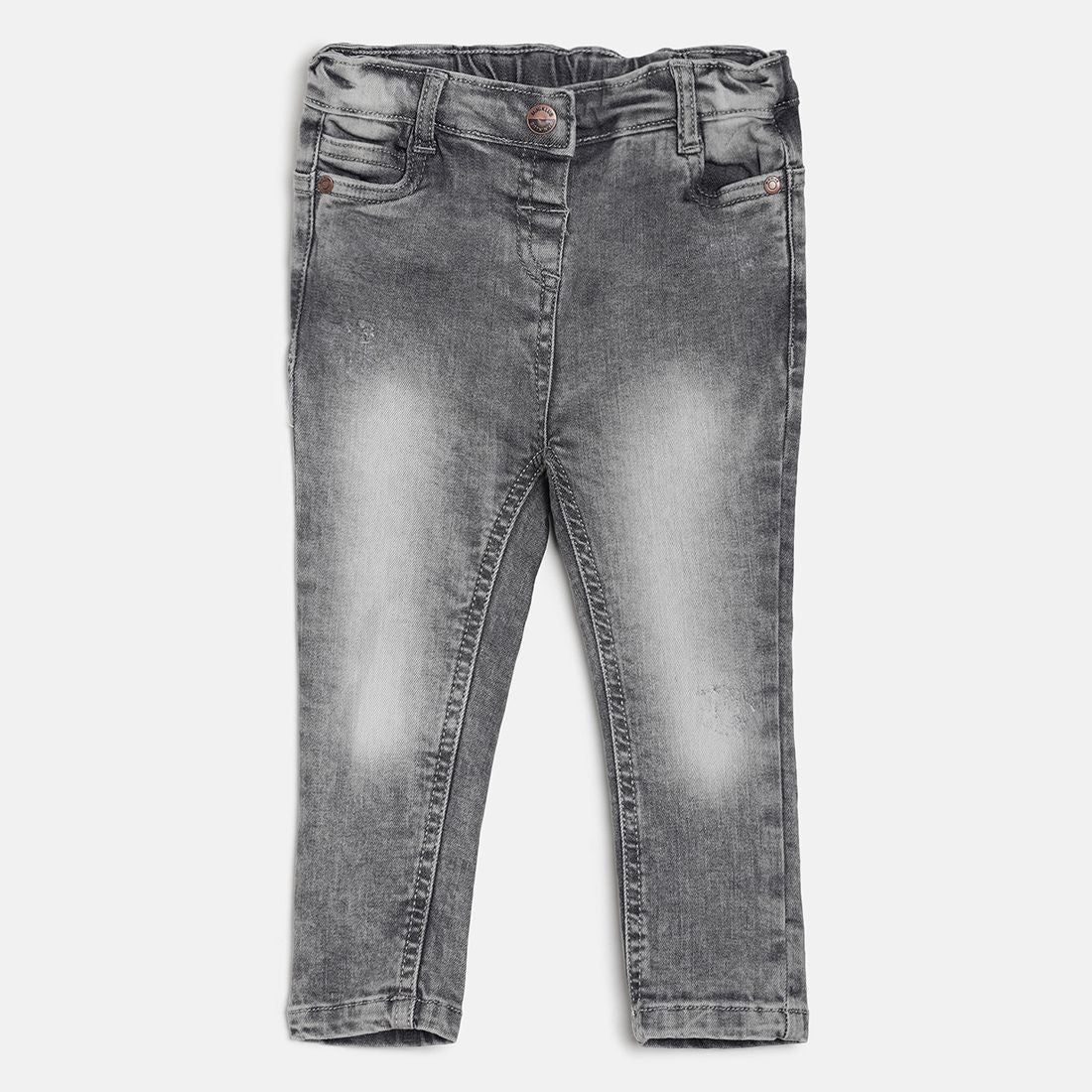 Pack of 1 denim pant - grey for 3-6 Months