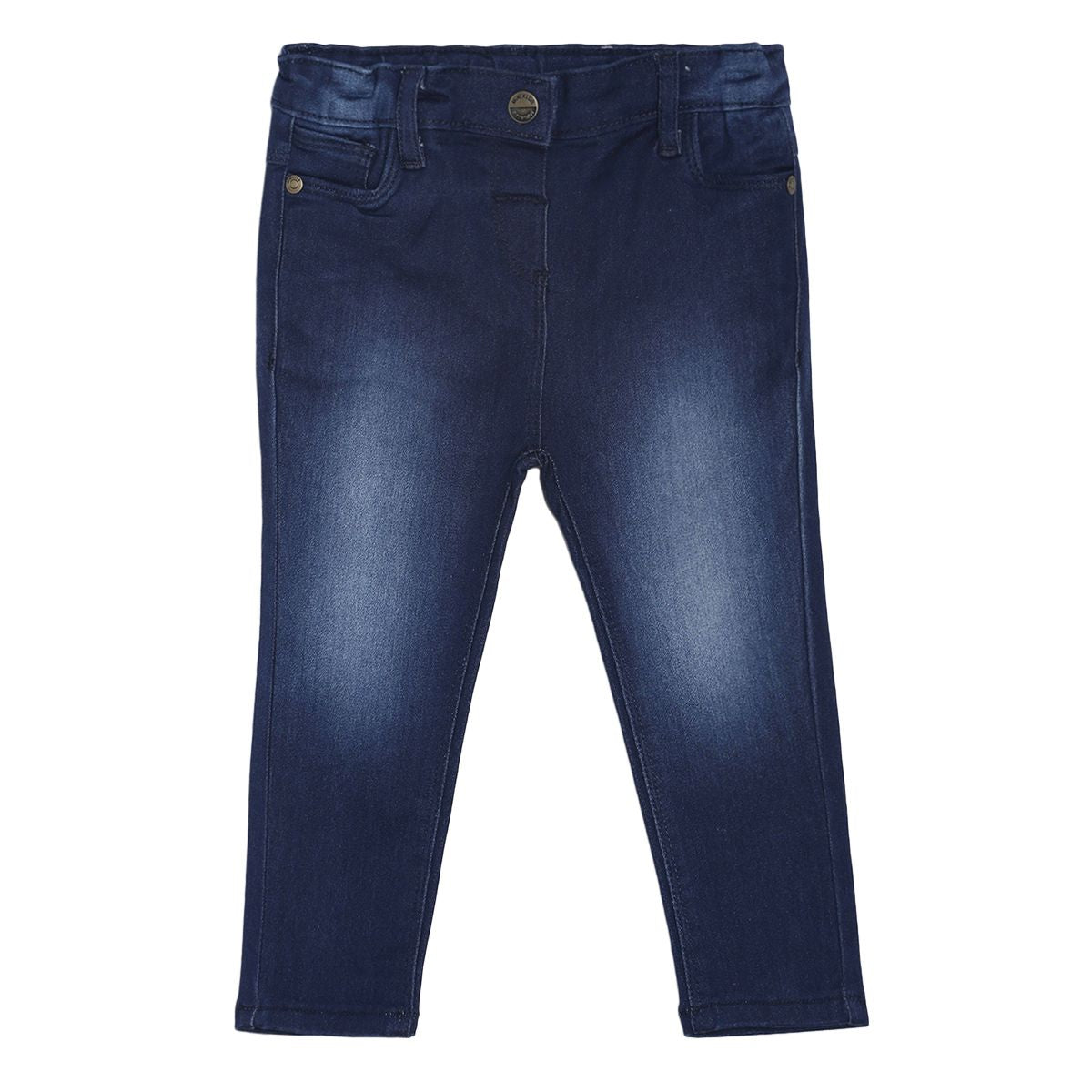 Pack of 1 denim pant - denim navy blue for 3-6 Months