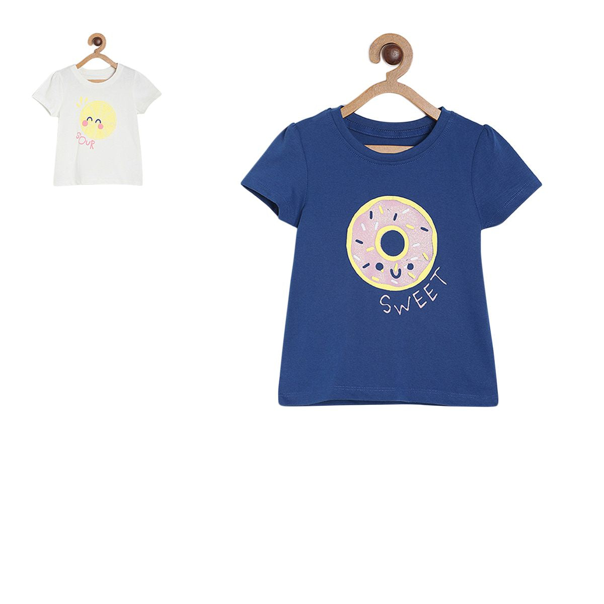 Pack of 2 knit top - blue for 3-6 Months