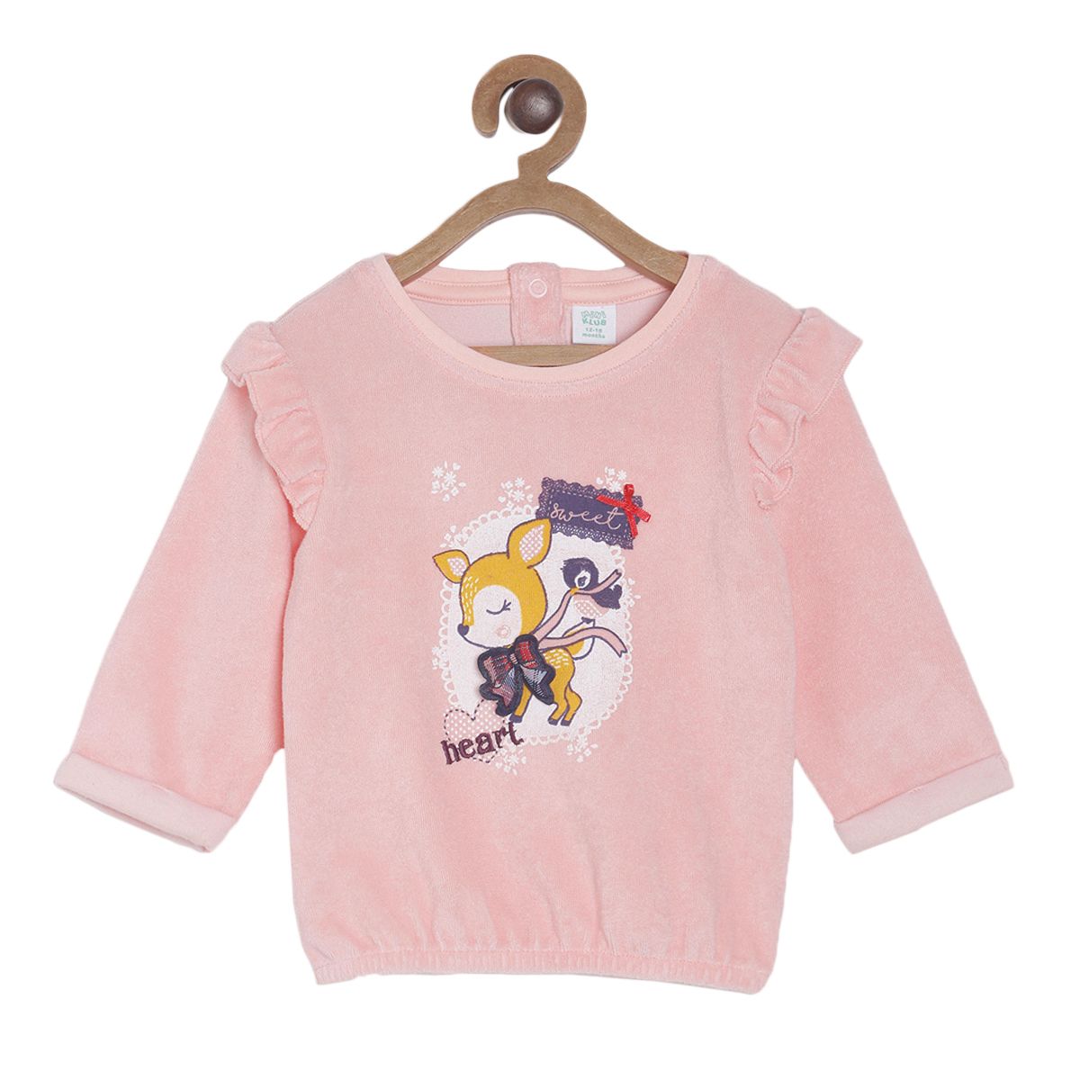 Pack of 1 knit top - pink for 3-6 Months