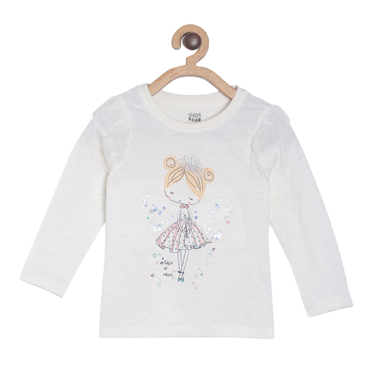 Girls Off White Knit Top