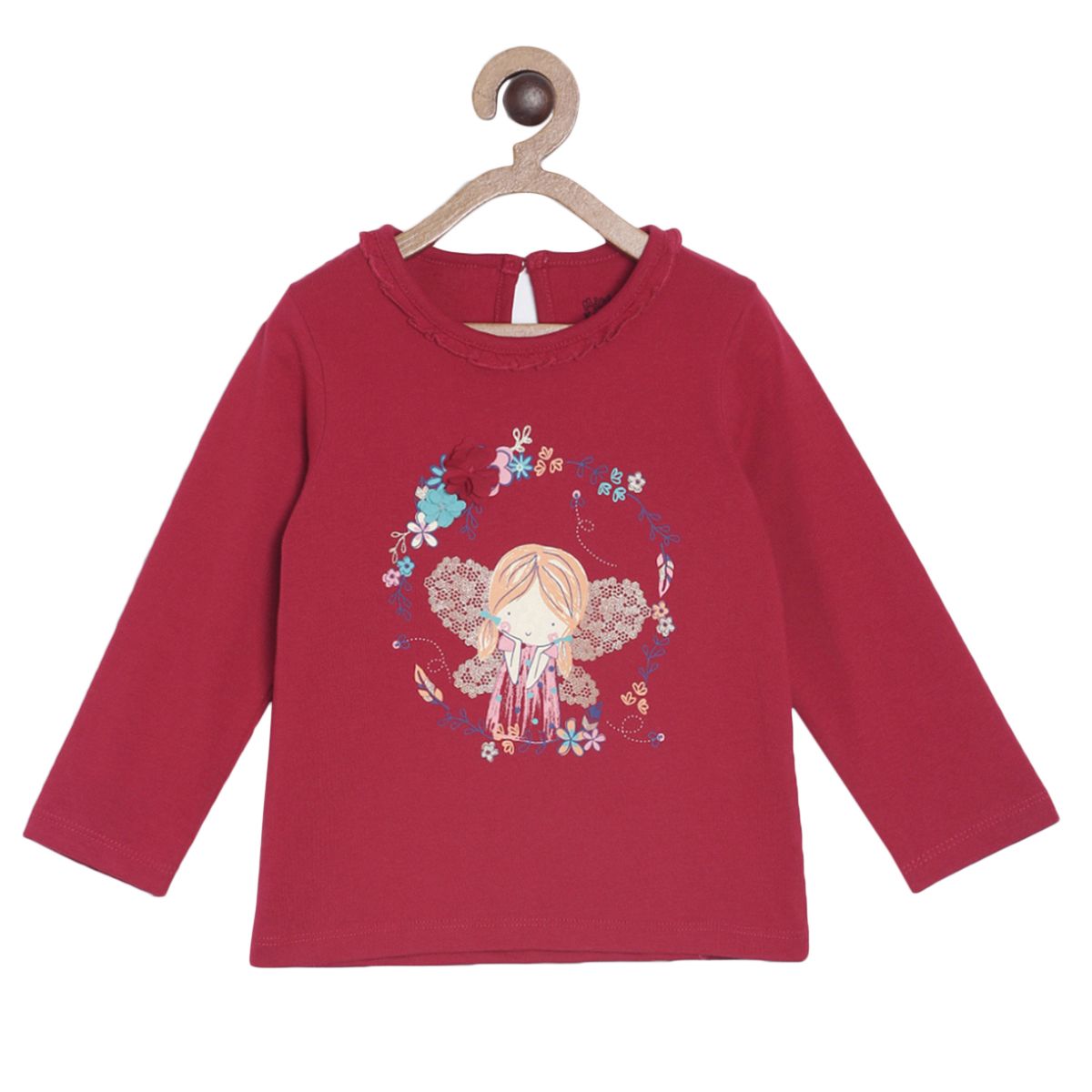 Pack of 1 knit top - red for 3-6 Months