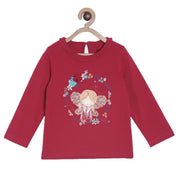 Pack of 1 knit top - red for 3-6 Months