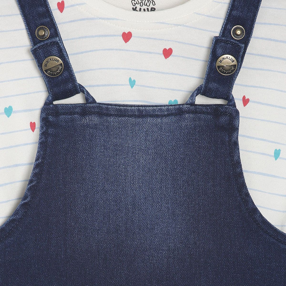 Pack of 2 pinny set - navy for 3-6 Months
