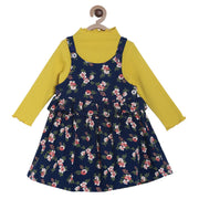 Pack of 2 pinny set - olive green & navy blue for 3-6 Months