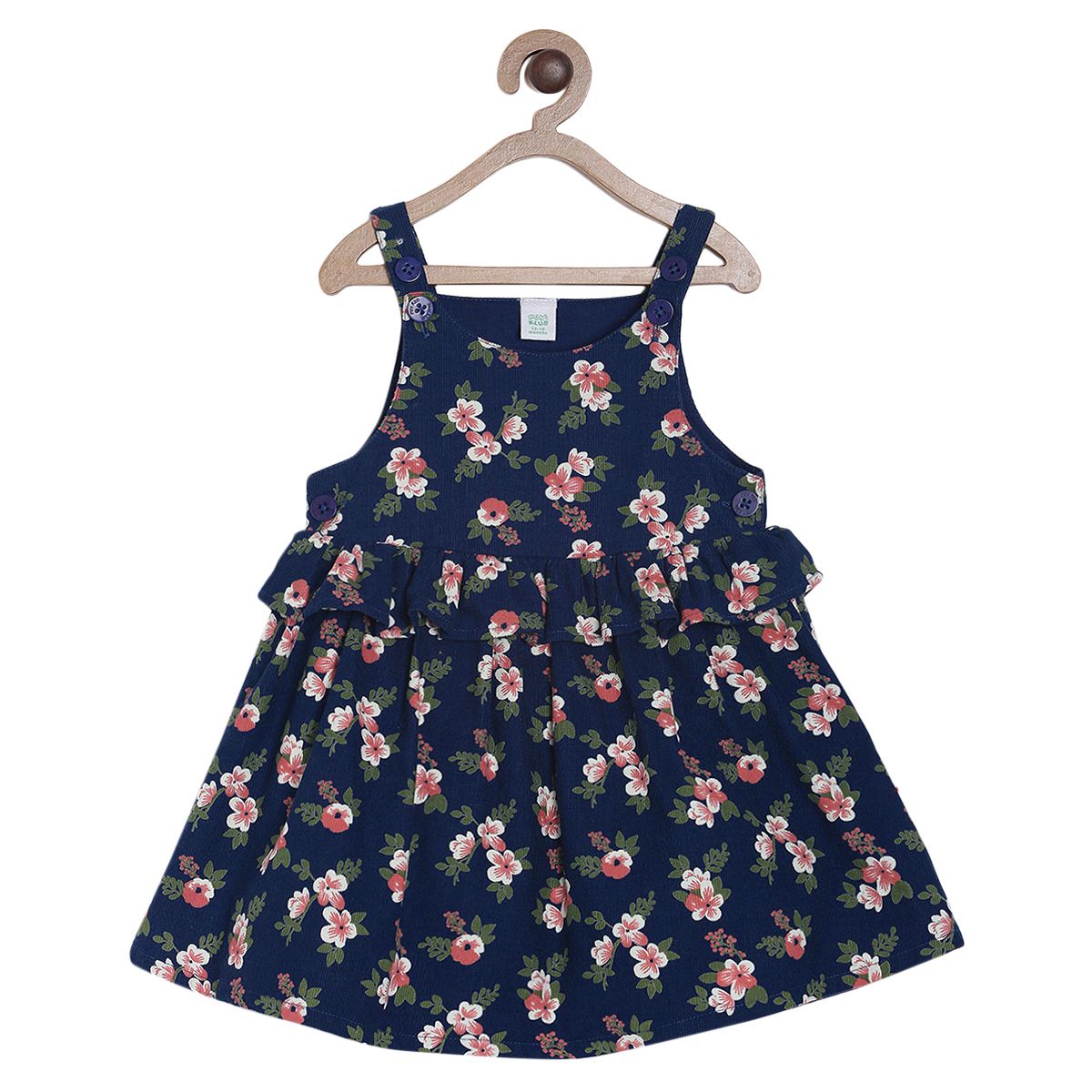 Pack of 2 pinny set - olive green & navy blue for 3-6 Months