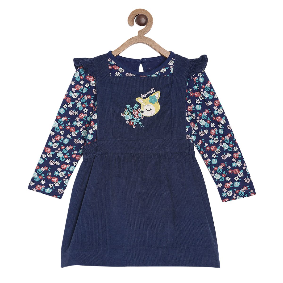 Pack of 2 pinny set - navy for 3-6 Months